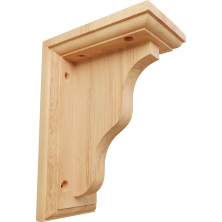 Ekena Millwork 3"W x 5"D x 7"H Hamilton Traditional Bracket, Red Oak BKT03X05X07HARO
